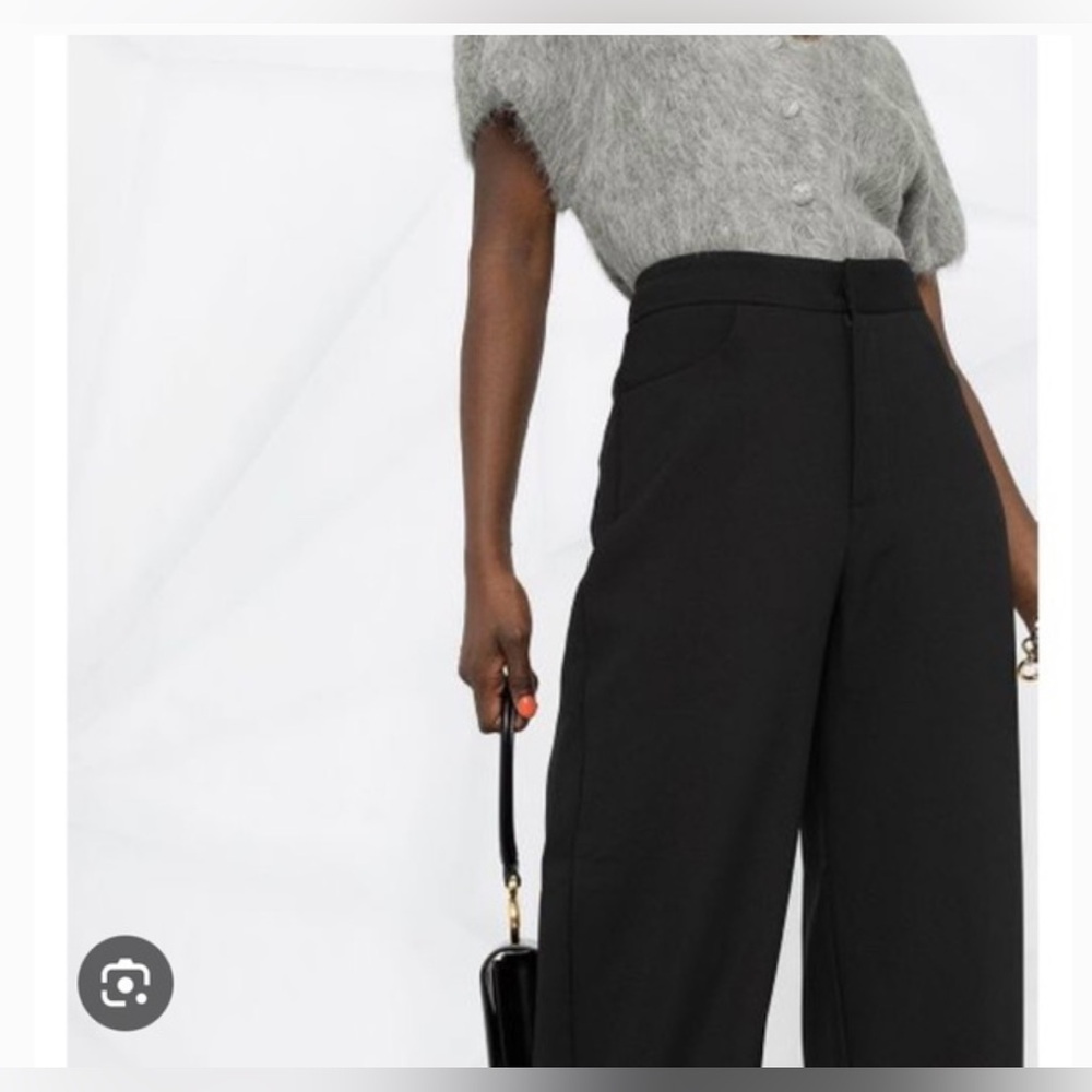 NWT Toteme novara polyester trousers with shaped leg black  XS